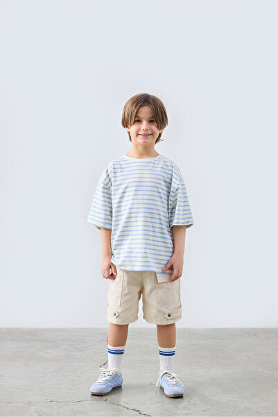 Marvy Blue Striped Tshirt