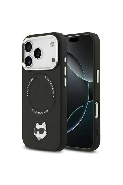 Karl Lagerfeld Husă iPhone 17 Pro Max - Piele Choupette Pin MagSafe (KLHMP17X...