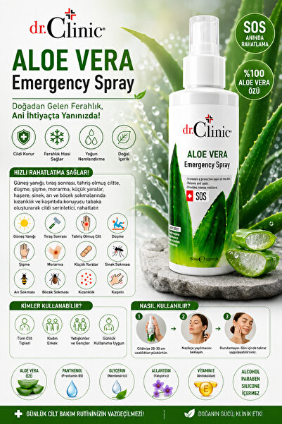 Dr. Clinic Aloe Vera Acil Durum Spreyi 150 ml