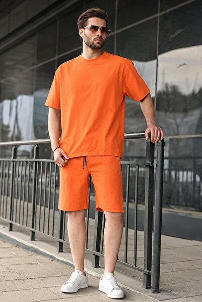Madmext Set pantaloni scurți de bază portocalii pentru bărbați 5920