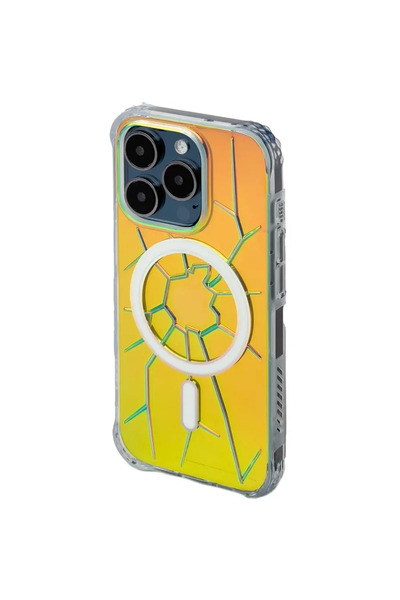 Kingxbar Husă de silicon MagSafe PQY Seria Crack pentru iPhone 15 Pro Max - H...