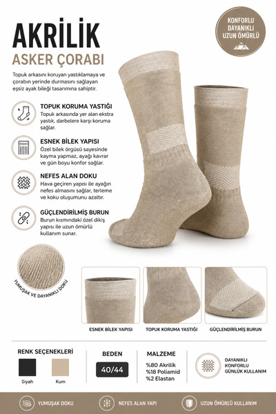 OIL COMPANY Șosete termice unisex pentru soldați, care îmbracă complet picior...