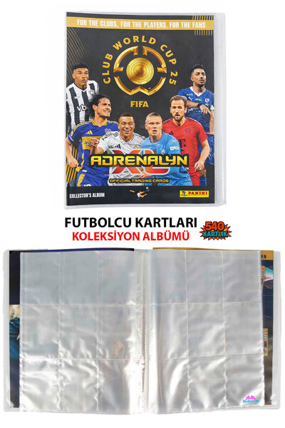 hediyecik Futbolcu Kartları Koleksiyon Oyun Kartı Albümü 540 Kartlık - Koleks...