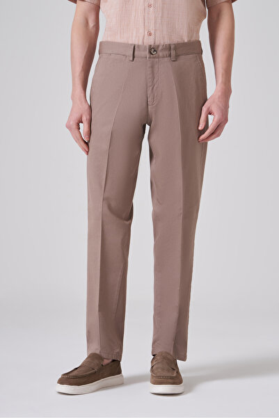 Morven Pantaloni chino din bumbac din nurcă pentru bărbați Trend Dynamic Fit