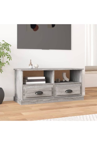 Concept Comodă TV, gri sonoma, 93x35,5x45 cm, lemn prelucrat