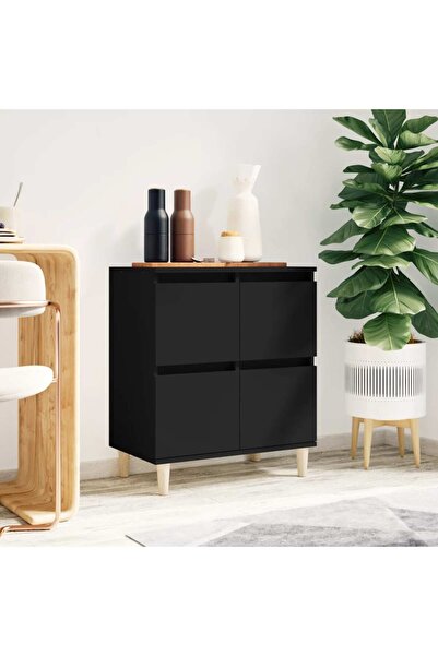 Concept Servantă, negru, 60x35x70 cm, lemn prelucrat