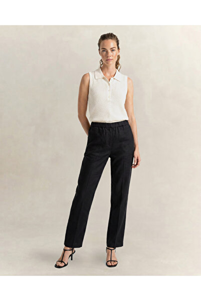 Gant Kadın Siyah Relaxed Fit Pantolon
