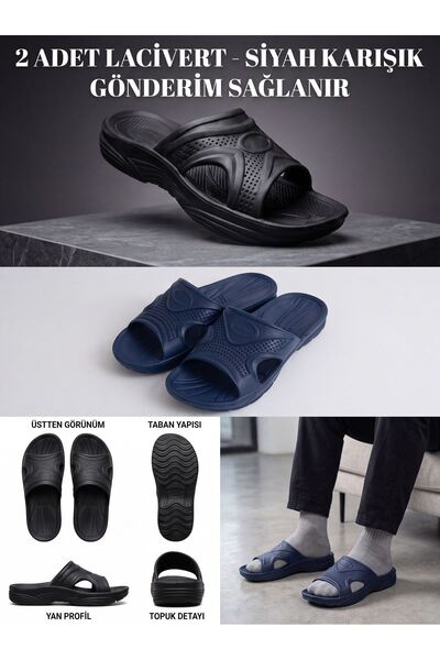 Liarca 2 Pieces Will Be Sent - Hydroflex Unisex Black Anatomically Supported ...
