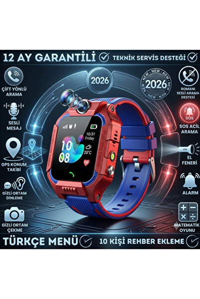 SMART BEST Q63 Sim Kartlı Takip Özellikli ve Kameralı Akıllı Saat BTK Kayıtlı