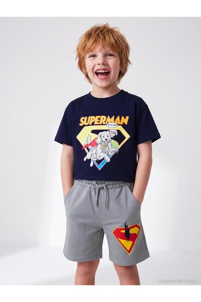 Superman Superman Logo Capri for 2-5 Years - Gray