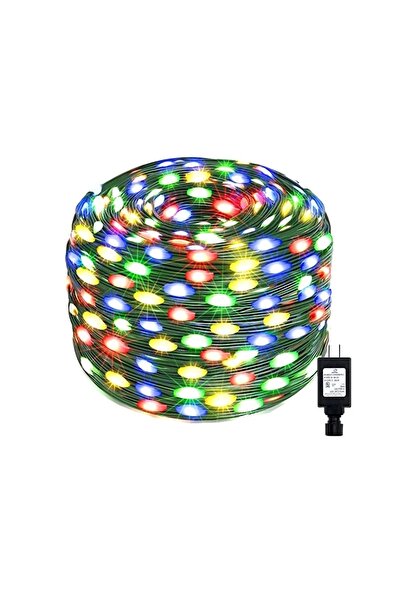 divendi-ro Set 2 x Lumini LED liniare de Crăciun, 160 LED-uri, 20m, Exterior-...