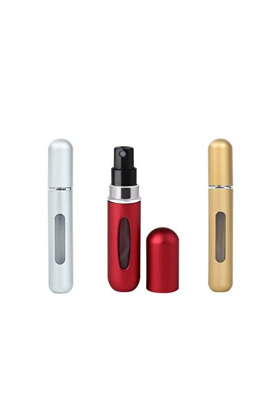 ORIGINAL DEALS Flacon pentru parfum, reutilizabil, 5 ml, set de 3, multicolor,