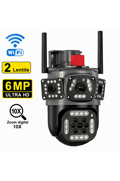 OEM Camera de supraveghere 6MP Ultra HD - Conectivitate WIFI - 2 Lentile - PT...