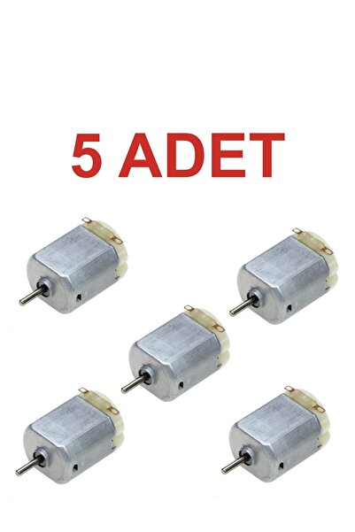 Rodevino 5 Adet 3V-6V DC Motor Mini Deney Motoru Oyuncak Robot Proje Arduino