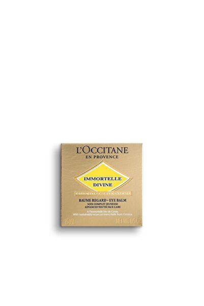 L'Occitane Immortelle Divine Yaşlanma Karşıtı Göz Balmı, Ölmezotu Yağı İçeren, 15 ml