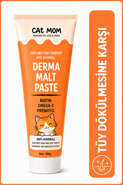 cat mom Tüy Dökülmesini Azaltan Kedi Maltı, Tüy Topaklarını ve Kusmayı Önleye...
