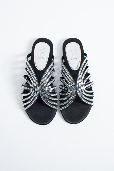 DUXAL SHOES Margaret Women's Crystal Sparkling Satin Slippers