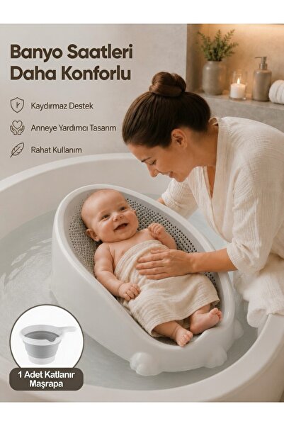 KAYAGROUP Bebek Destek Yıkama Aparatı Katlanır Maşrapa 2 li Set