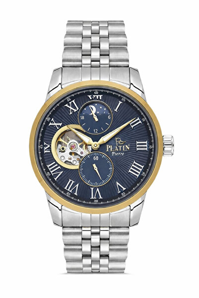 Platin Pierre Hds-Pl-1164Ga-D3 Steel Cord Functions Active Automatic Men's Wr...