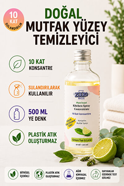 Going Zeero Mutfak Temizleme Spreyi - Süper Konsantre - Lime & Okaliptüs Mutf...