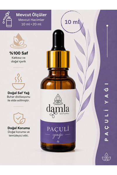 BioDamla Natural Paçuli Yağı 10ml