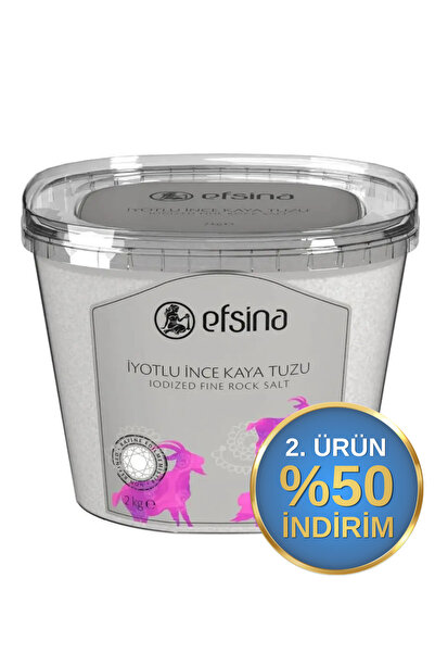 Efsina 2 Kg Iyotlu Ince Kaya Tuzu