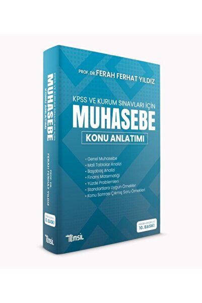 Temsil Kitap Kpss Ve Kurum Sınavları Için Muhasebe Konu Anlatımı