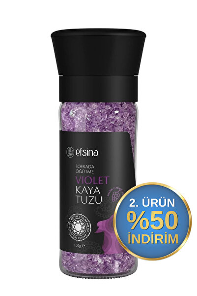 Efsina 100 gr Sofrada Öğütme Violet Kaya Tuzu
