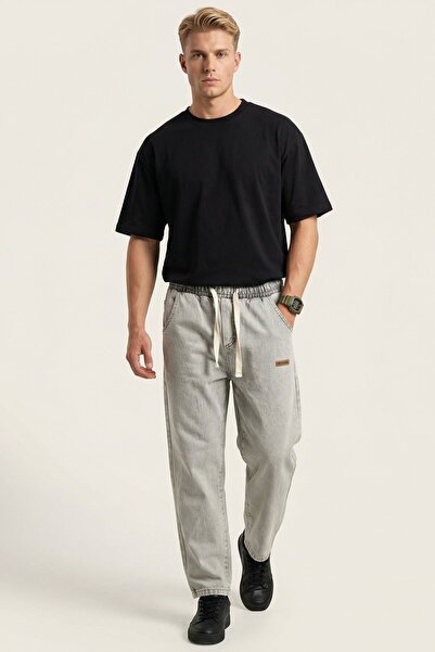 Hiccup BDART Pantaloni Din Denim Cu Talie Elastică