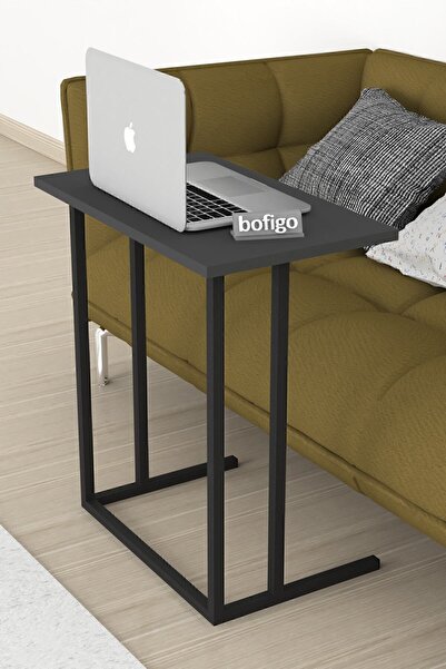 Bofigo Metal Ayaklı Laptop Sehpası Kahvaltı Masası Çalışma Sehpası Stabil Ant...