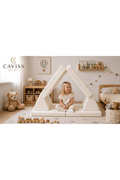cavisshome Luna Modüler Yer Minderi ve Sırt Minderi Takımı – Modern Oturma Mi...
