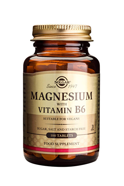 Solgar Magnesium + B6 100tb (Magneziu cu vitamina B6)