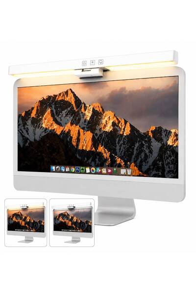 gaman Monitör LED Işık - Şiddeti Ayarlanabilir 3 Farklı Işık rengi Çalışma La...