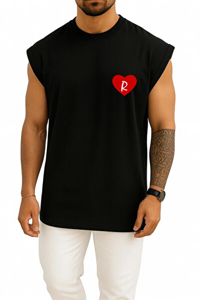 Bahriyeli Collection Oversized Valentine's Day Special Heart Inside Letter R ...