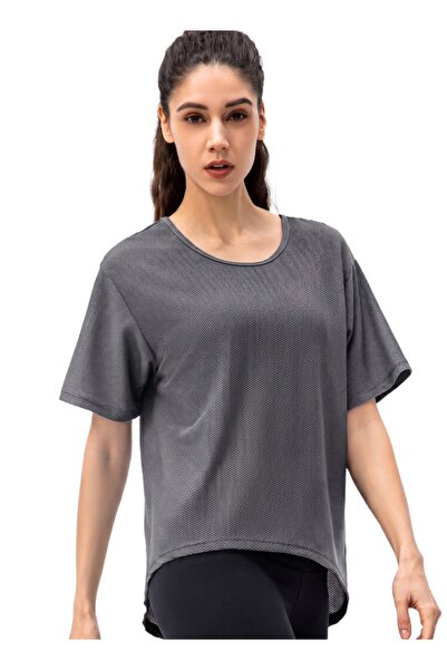 THUGFIT Loose Short Sleeve Mesh Crop Top