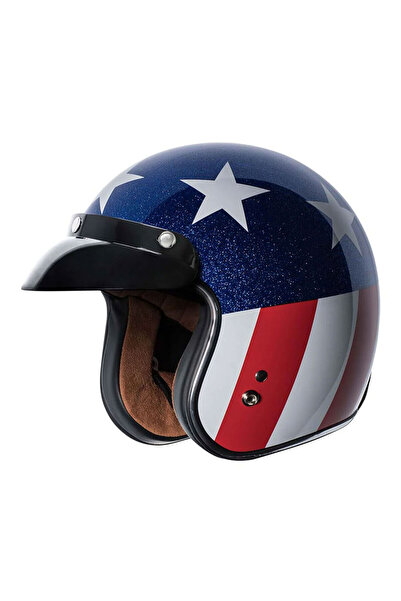 TORC T-50 Del Mar Captain Vegas Açık Motosiklet Kaskı Beyaz