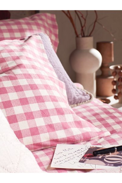 Tabu Home Ranforce Pembe Tek Kişilik Nevresim Seti