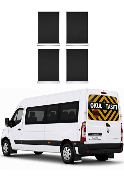KAPOTO Renault Master Ön Arka Siyah Krom Detaylı 4 Lü Set Paçalık Takımı Çamu...