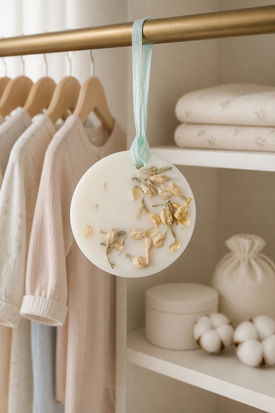 İB CANDLE&DECOR PUDRA KOKULU Dolap/Çekmece Aroma koku tableti Bebek Pudrası S...