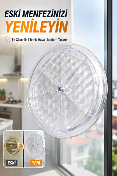 VENON 1 BUCĂȚĂ GRILĂ DE VENTILAȚIE TRANSPARENTĂ PENTRU GAZ NATURAL, ȘURUB INC...