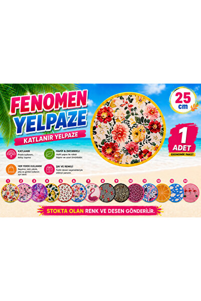 GOLDRİSE KATLANABİLEN KORE YELPAZESİ 21 CM (STOKTA OLAN MODEL GELİR ) 1 ADET