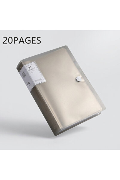 Choice5 black-20 pages A4 100 Pockets 160/Sides Display Book Paper Document H...