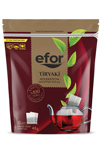 Efor Tiryaki Jumbo Demlik Poşet Siyah Çay - 40gr X 25'li