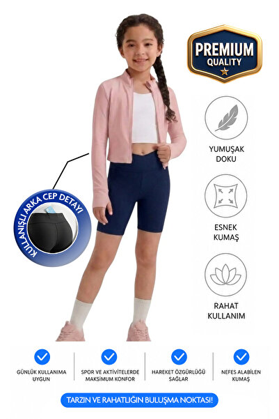 ERDEM KIDS Κοριτσίστικο κοντό κολάν με τσέπες, διπλό στήθος, ψηλόμεση ζώνη, γ...