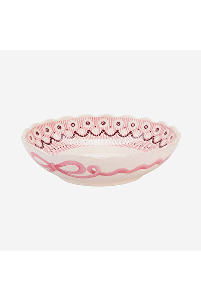CATH KIDSTON وعاء تقديم من الفخار الوردي من فيلدز مقاس 20.5 سم