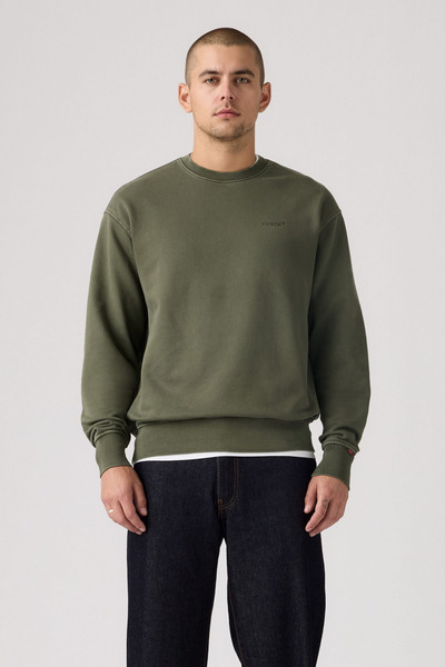 Levi's Erkek Authentic Crew Kambaba Yeşil Sweatshirt-A9244-0044