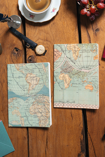 Bazen Defter مجموعة دفاتر ملاحظات A5 غير مسطرة - دفتر يوميات، دفتر ملصقات، ود...