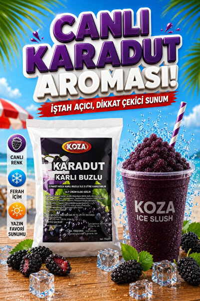 Koza Premium Selection Slush Makinesi Tozu Karlı Buzlu Buzlaş Ice Slush Toz K...