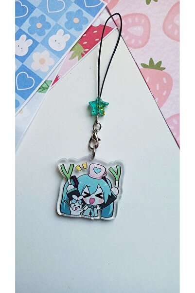 Atölye Moonlit Hatsune Miku Telefon Süsü Telefon Askısı Charm