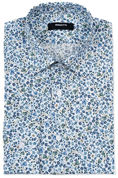 Bigotti Camasa Slim Alba print Floral
